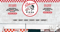 Desktop Screenshot of deliciouspizza.com